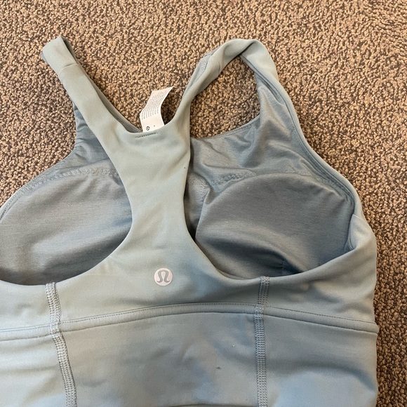 Light Blue LuLu Lemon Crop Top - Picture 2 of 3
